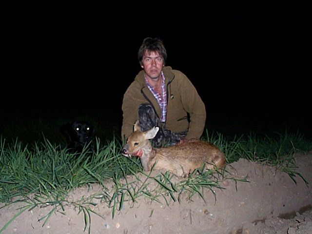 Gold Medal Chineese Water Deer
My mate Jim with a large male chineese water deer i had just shot with my .243ackerley
Keywords: Chineese Water Deer