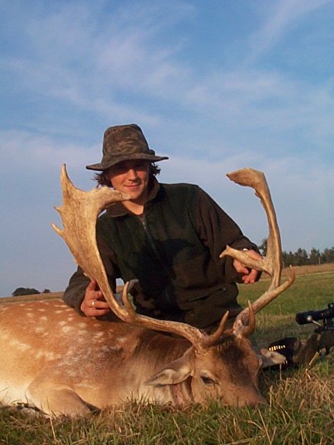 Enormous Fallow Buck
Shot this monster while out early morning, had seen him a couple of times but couldnt get close enough. Shot him from 250yds from behind where neck joins head. .243ackerley everytime!!
Keywords: Fallow Buck