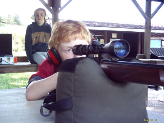 My Son shooting his 10/22
