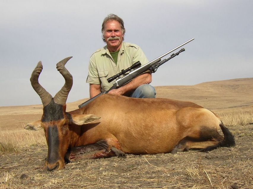 Click to view full size image
 ============== 
Red Hartebeest
Free State, South Africa, 2005
Rem 700, 160 gr Nosler Accubond Handload
