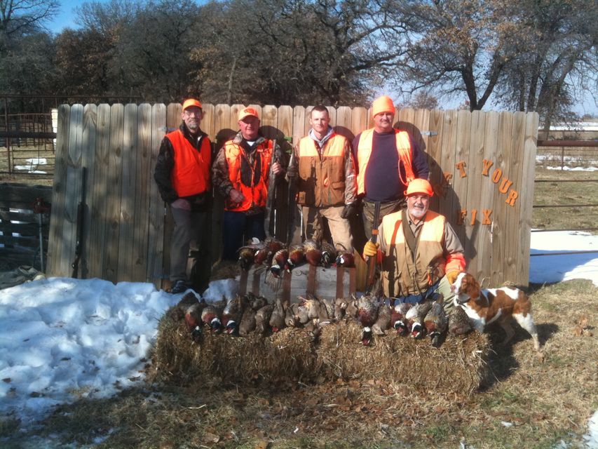 Click to view full size image
 ============== 
Prescribed Hunts in Marlow Oklahoma
Some members of Bethel Baptist Church of Norman Oklahoma enjoying a great morning hunt
