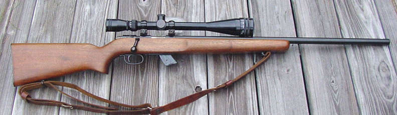 Remington 513 T Restored
This is a 513 T that I restored. The gun was a basket case, painted, pitted, etc. It had seem many years service in a NJ high school rifle team before I found it in a pawnshop in Florida. I do kave the open sights for it, including the rear peep and the Lyman globe front with all of the inserts.
