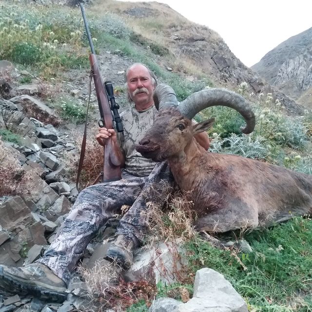 Click to view full size image
 ============== 
Dagestan Tur
Hunting with Extreme Mountain Hunts
.300 Weatherby 180 grain TTSX
